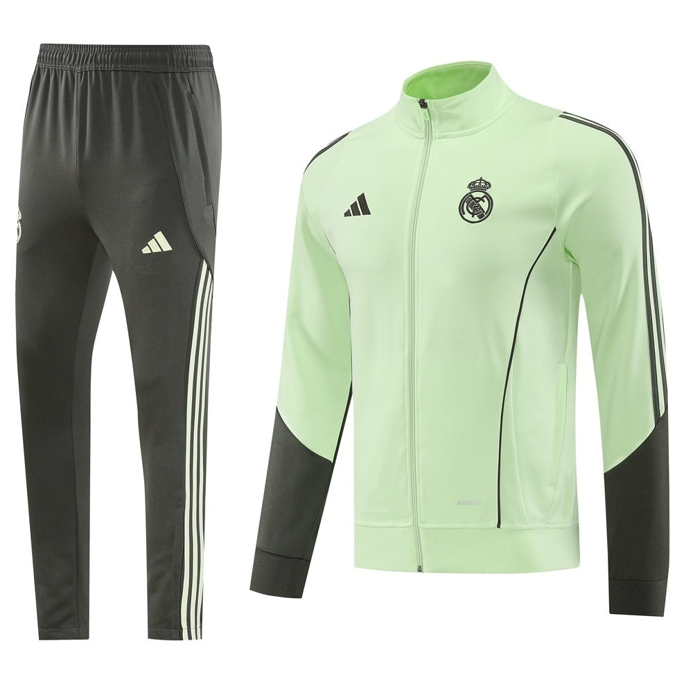 Real Madrid Mintgrün Trainingsanzug mit Jacke 25/26