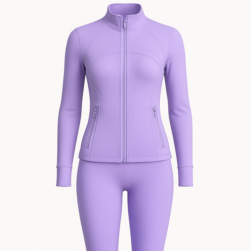 Sportset Jacke & Leggins Lila