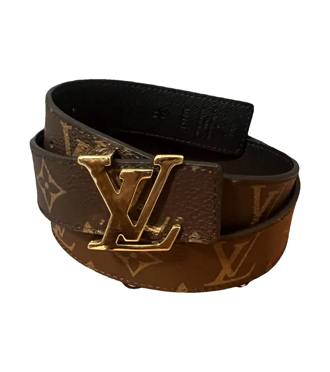 LV Gürtel braun-gold Monogram (120cm)