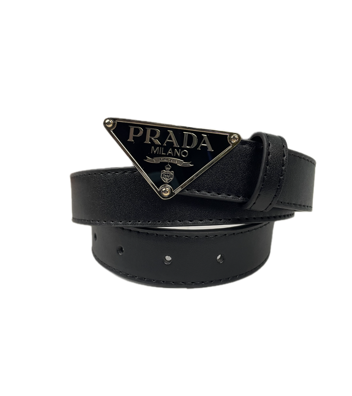 Prada Damengürtel schwarz-gold (95cm)