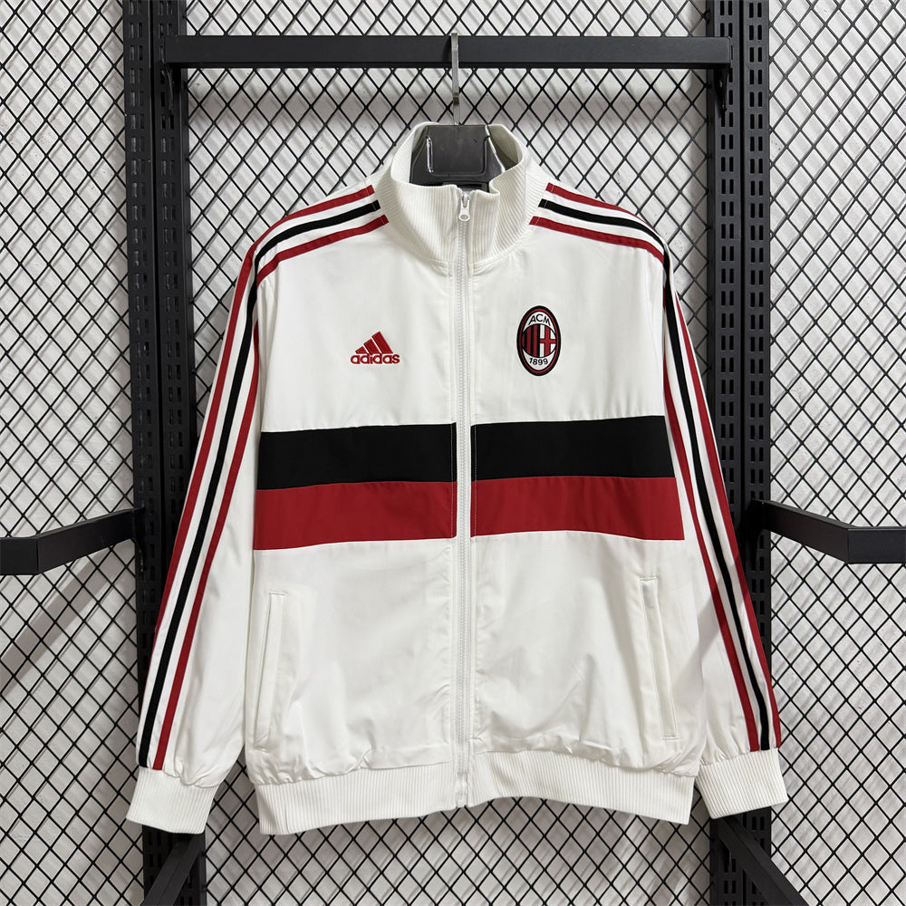 AC Milan Retro Jacke Weiß