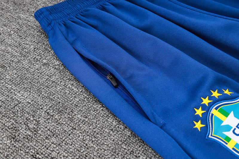 Brasilien Trainingsanzug Blau mit Jacke