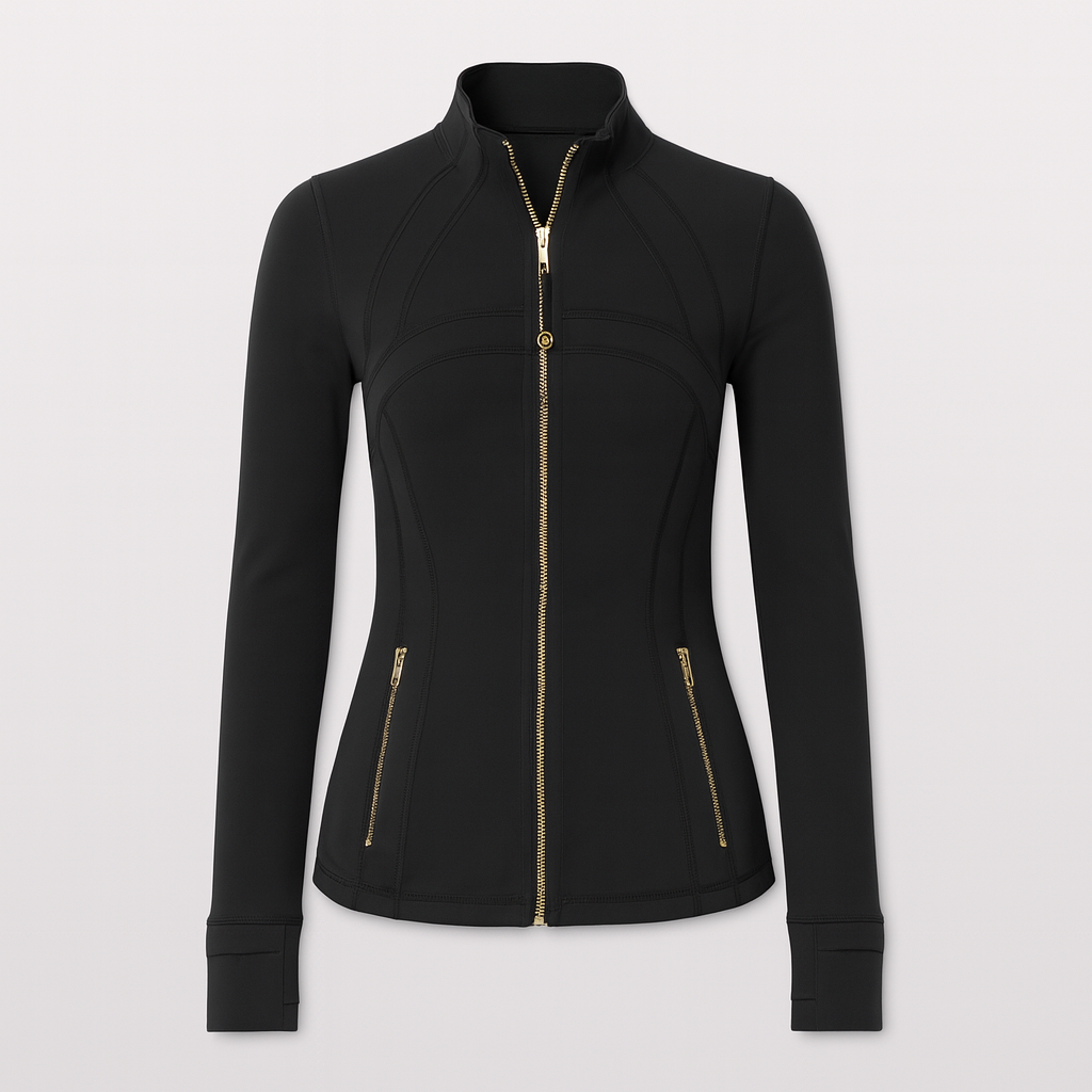 Lululemon Define Jacke & Leggins Schwarz/Gold
