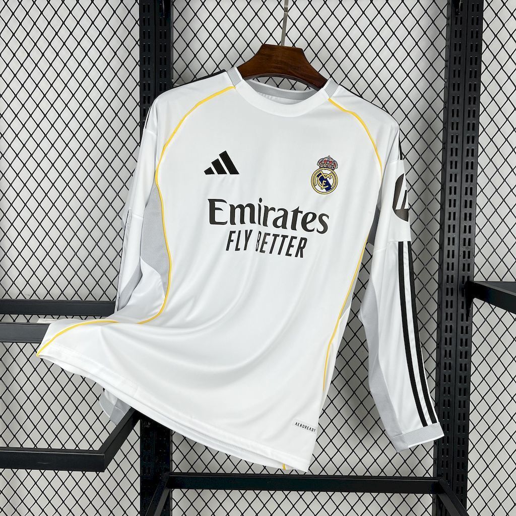 Real Madrid 25/26 Home Long Sleeve