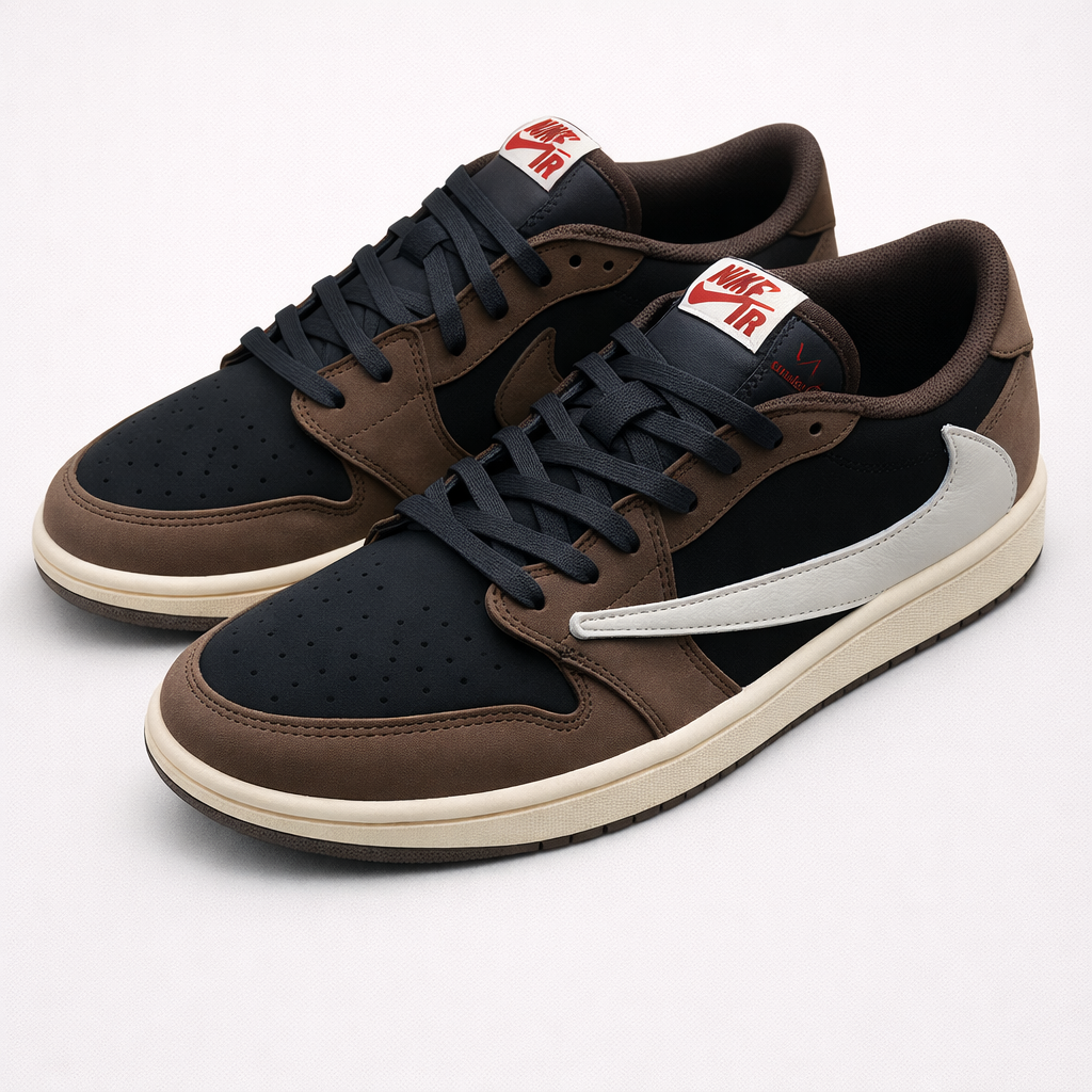 Travis Jordan 1 Low Dark Mocha