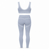 Alo Stripe Leggins + Bh Set