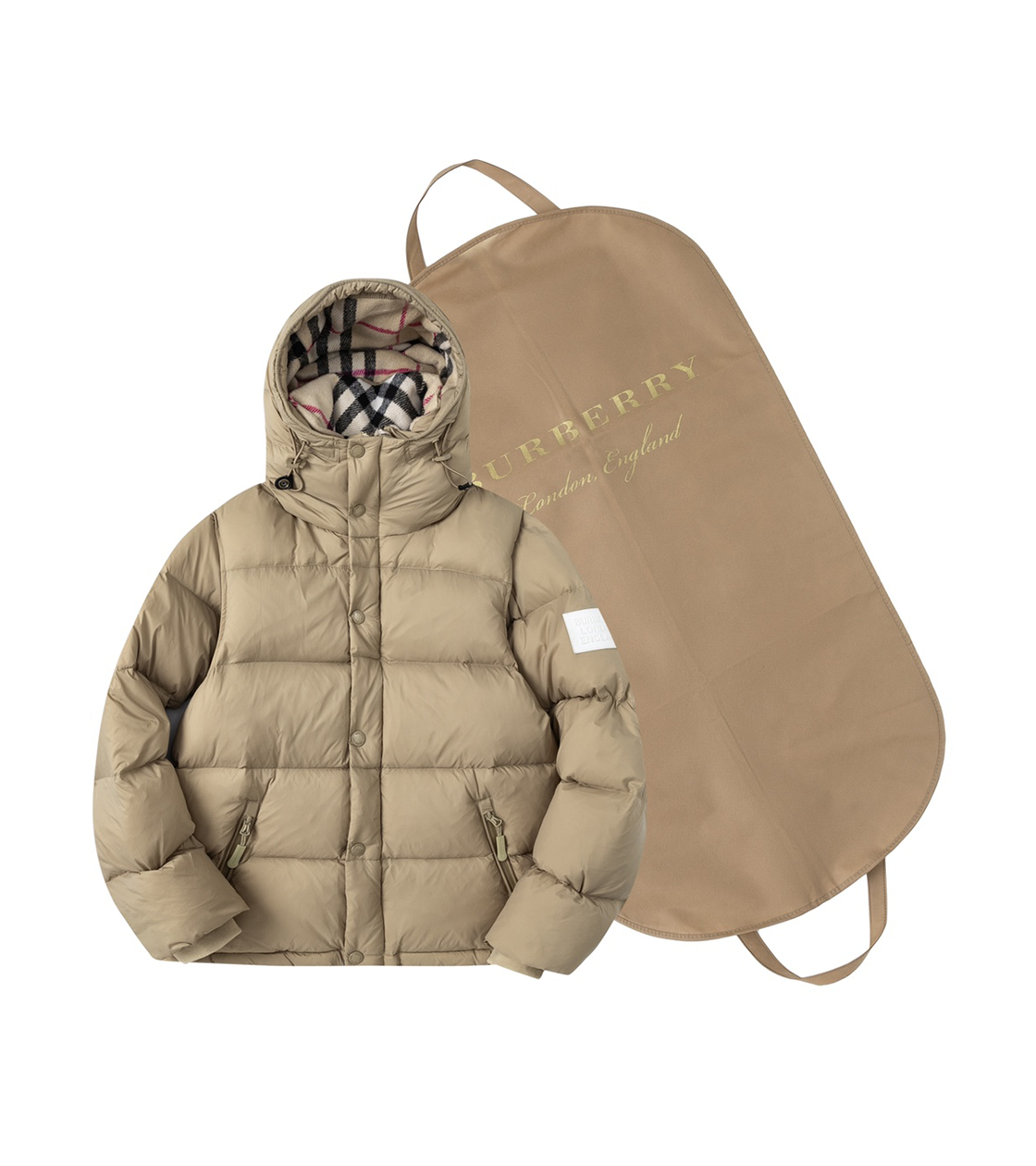 Burberry Puffer (abnehmbare Ärmel) Beige