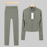 Lulusport Jacke & Leggins Grau Grün