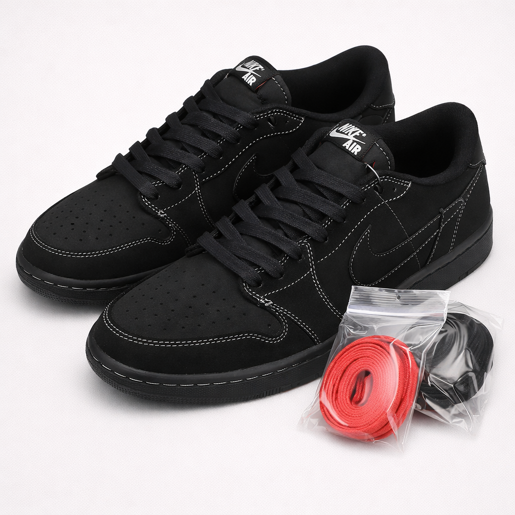 Travis Jordan 1 Low OG Black