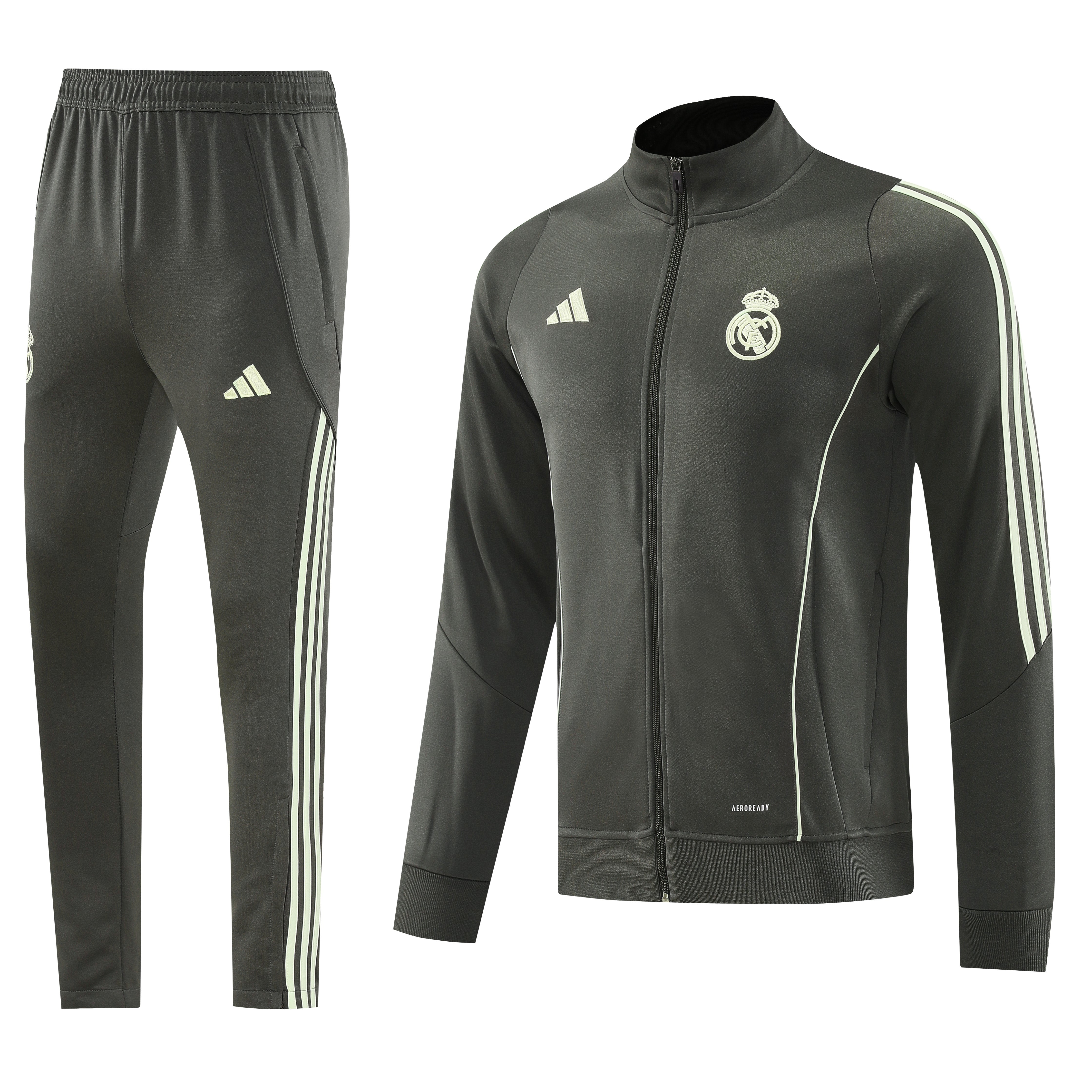 Real Madrid Mintgrün Trainingsanzug mit Jacke 25/26