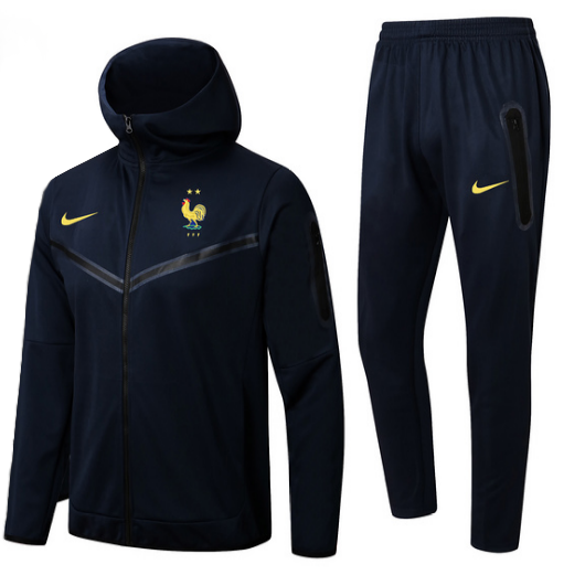 Frankreich Trainingsanzug mit Kapuze