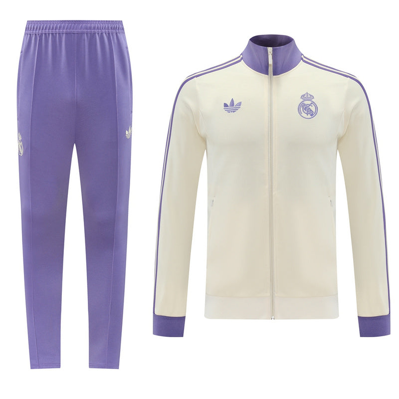 Real Madrid Trainingsanzug Beige
