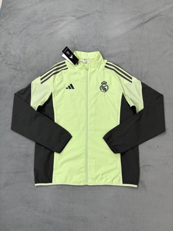 Real Madrid Jacke Neongrün