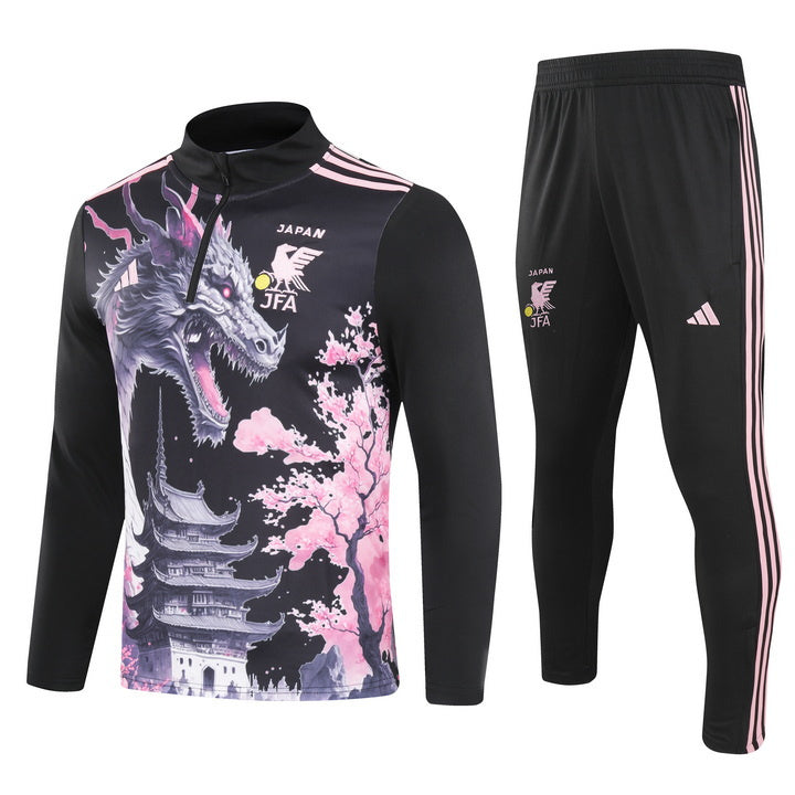 Japan Trainingsanzug Schwarz Dragon