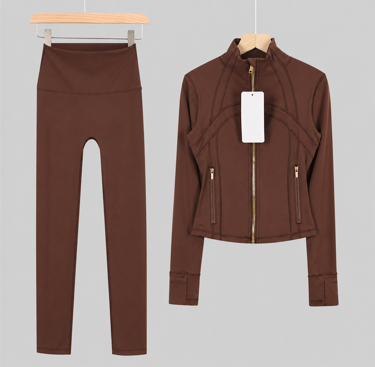 Lulusport Jacke & Leggins Rosee Braun