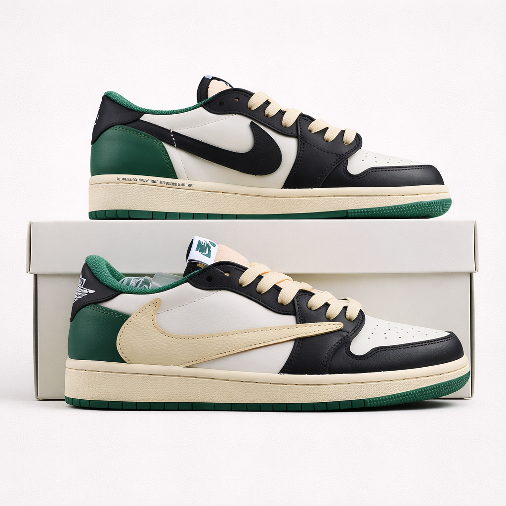 Travis Jordan 1 Low Green