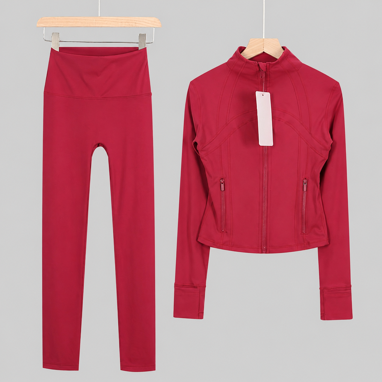 Lulusport Jacke & Leggins CN Rot