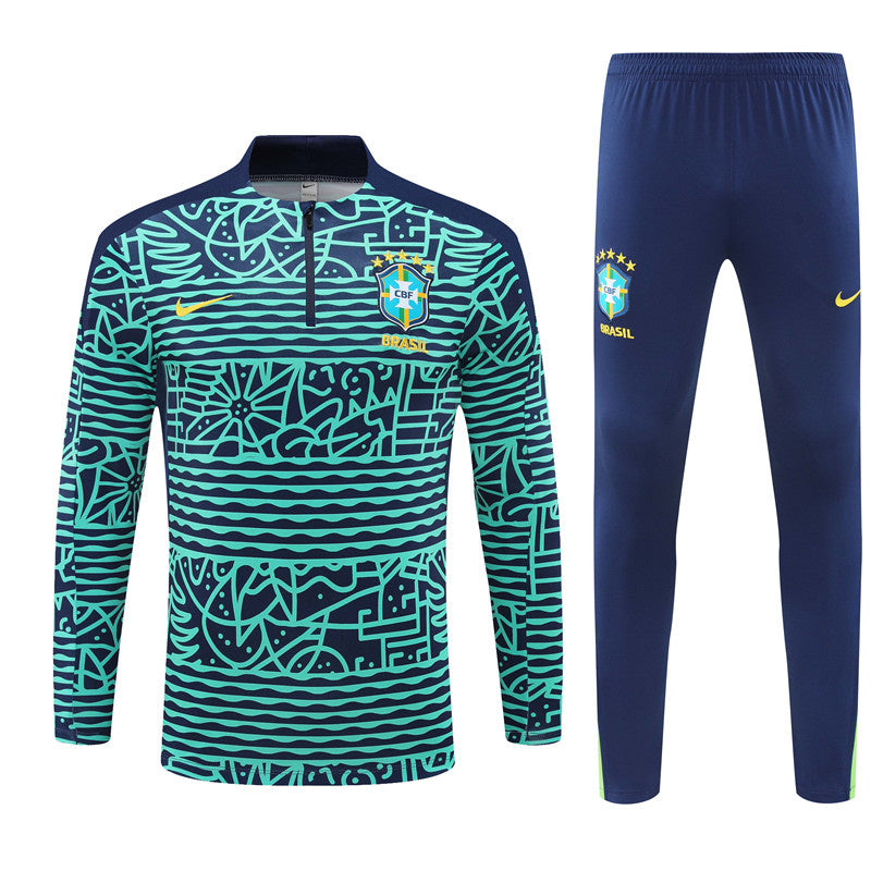 Brasilien Trainingsanzug Navy Blue