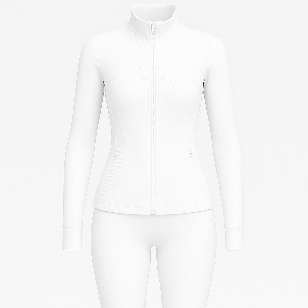 Lululemon Define Jacke & Leggins Weiß