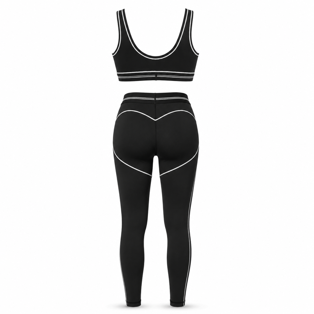Alo Stripe Leggins + Bh Set
