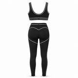 Alo Stripe Leggins + Bh Set