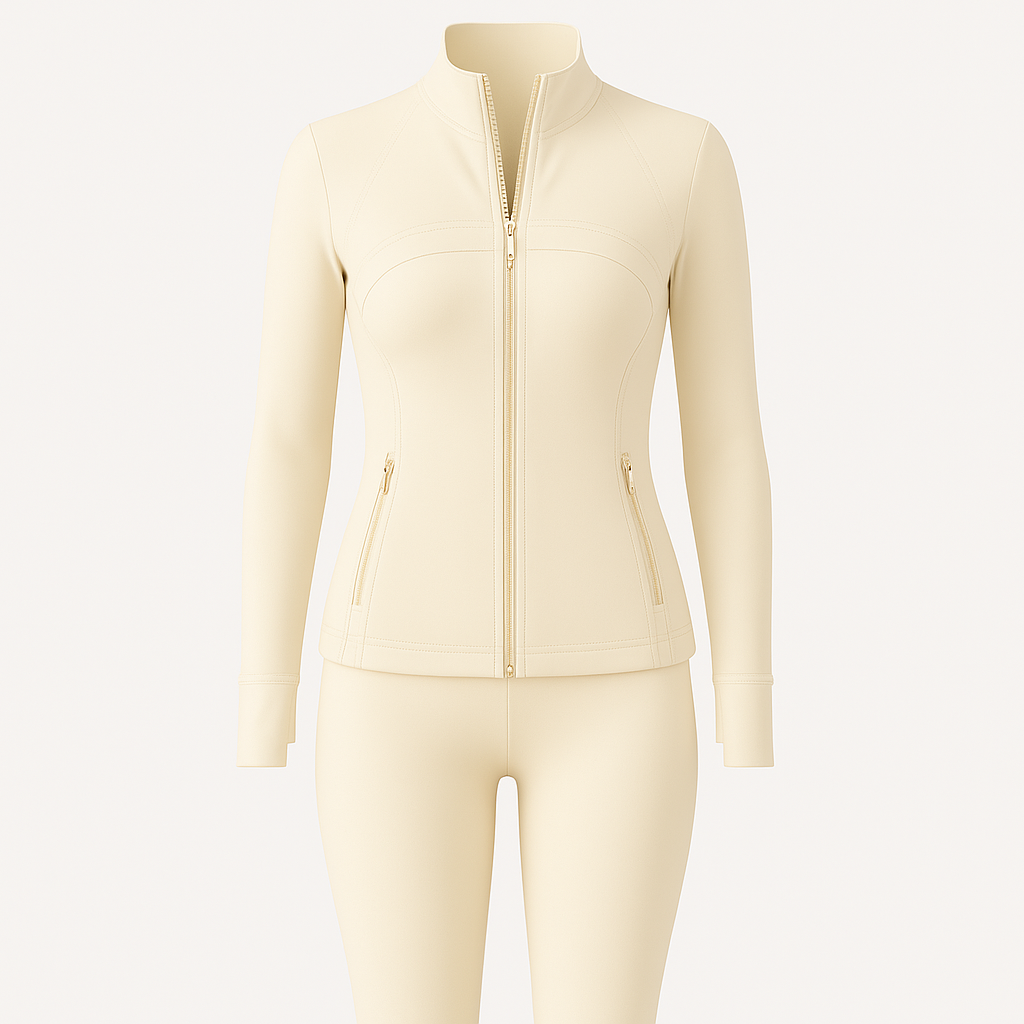 Lululemon Define Jacke & Leggins Beige