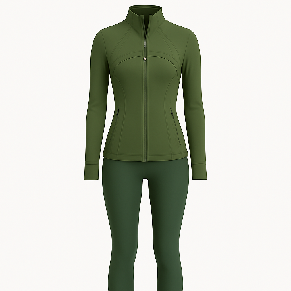 Lululemon Define Jacke & Leggins Armygrün