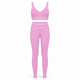 Alo Stripe Leggins + Bh Set