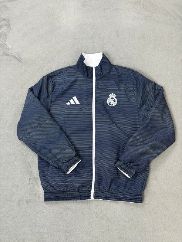 Real Madrid Jacke Beidseitig Blau/Weiß