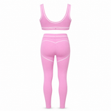 Alo Stripe Leggins + Bh Set