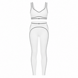 Alo Stripe Leggins + Bh Set