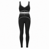 Alo Stripe Leggins + Bh Set