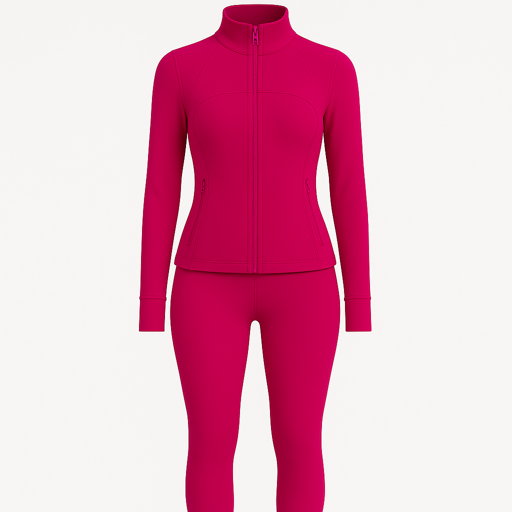 Lululemon Define Jacke & Leggins Berry Rumble